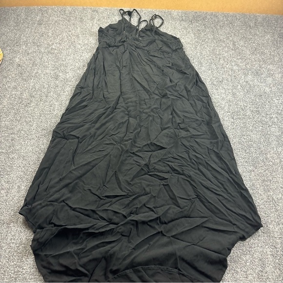 NAKED PRINCESS Women’s Black Spaghetti Strap Hi-Low Dress size: Large - Picture 1 of 9